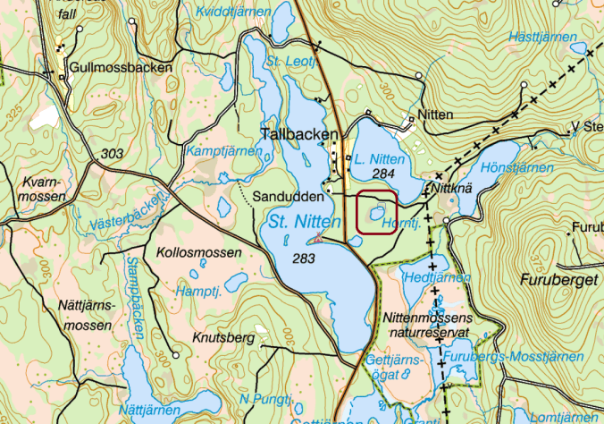 karta horntjärnen