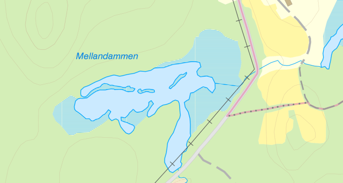 mellandammen karta